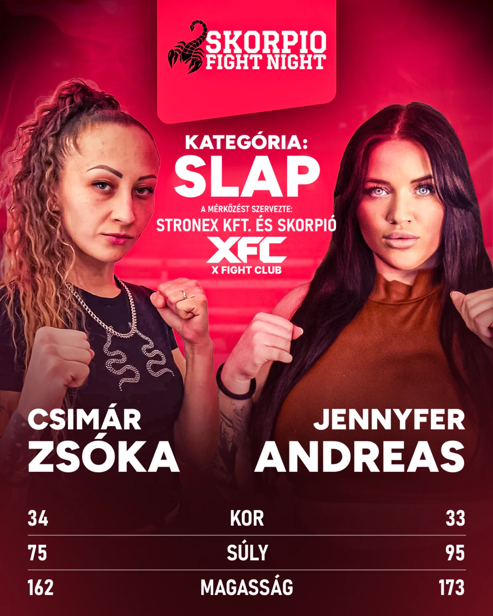Csimár Zsóka - Jennyfer Andreas - slap fight