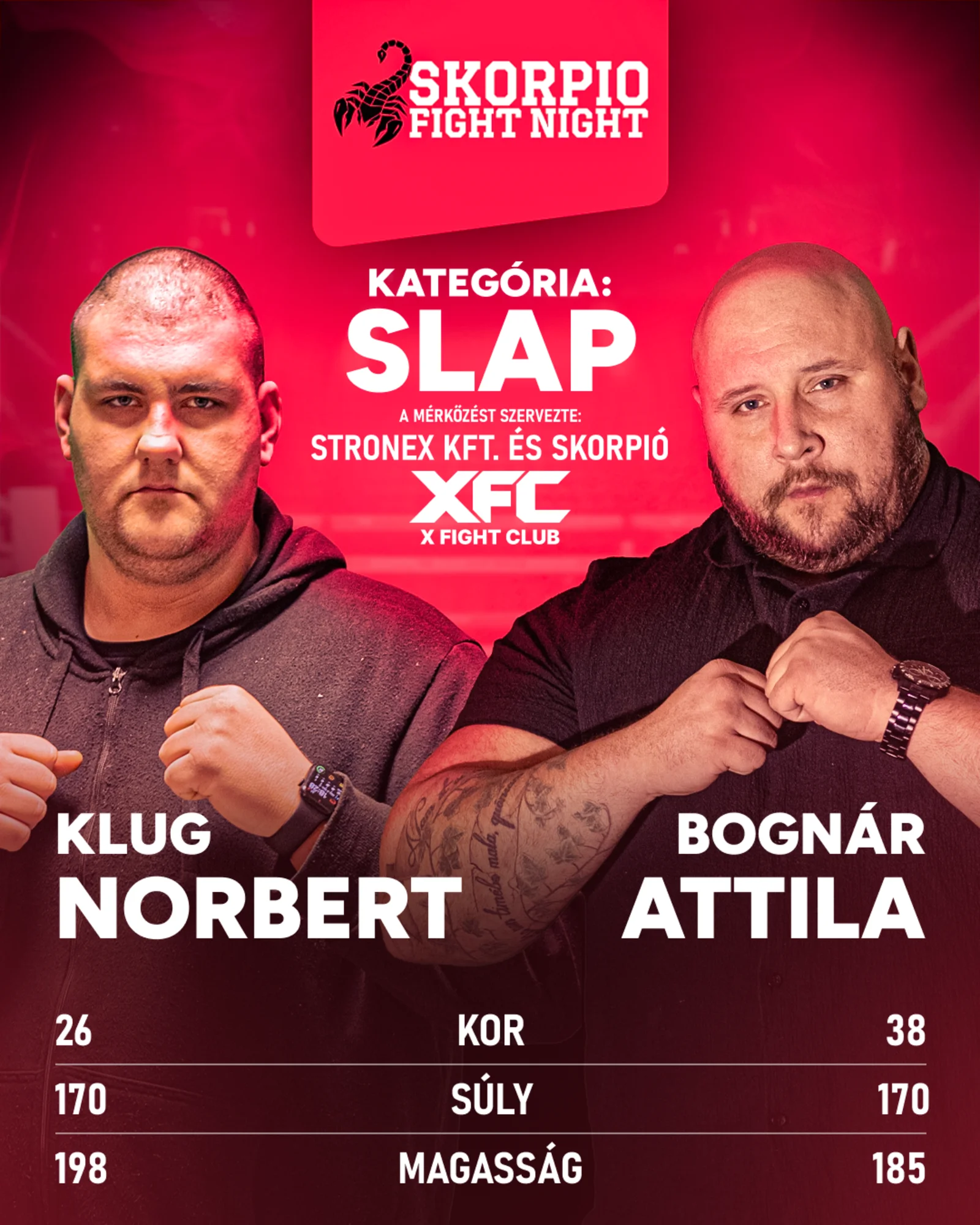 Klug Norbert - Bognár Attila - slap fight